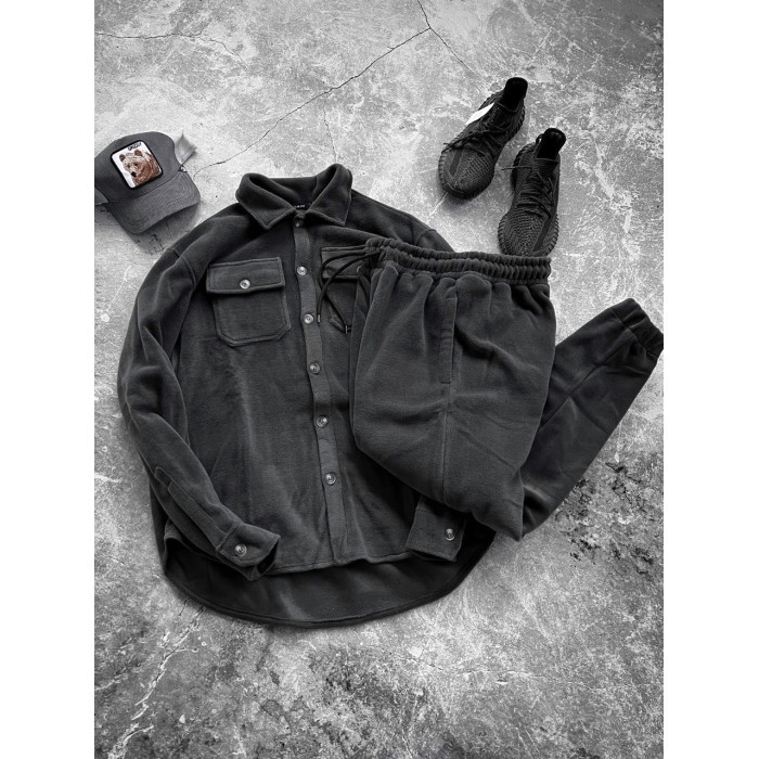 Флісовий oversize костюм