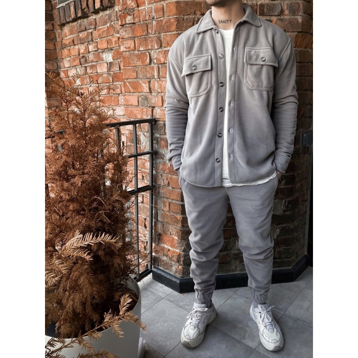 Флісовий oversize костюм