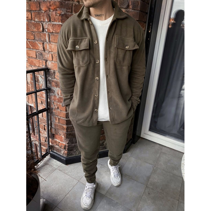 Флісовий oversize костюм