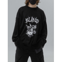 Oversize светр з необробленим краєм