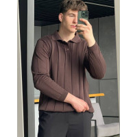 Поло в широкий рубчик