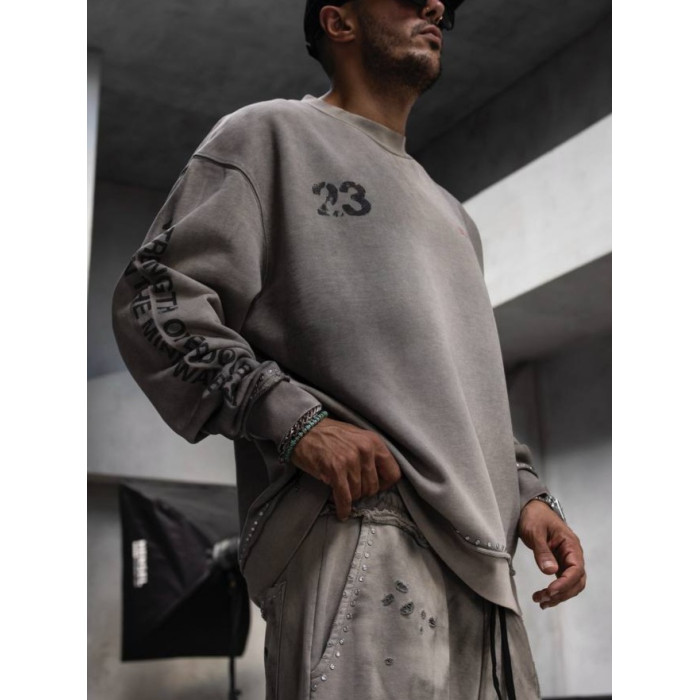 Oversize світшот з принтом
