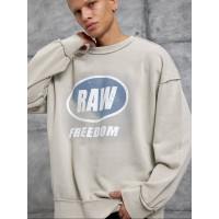 Oversize світшот з імітацією футболки