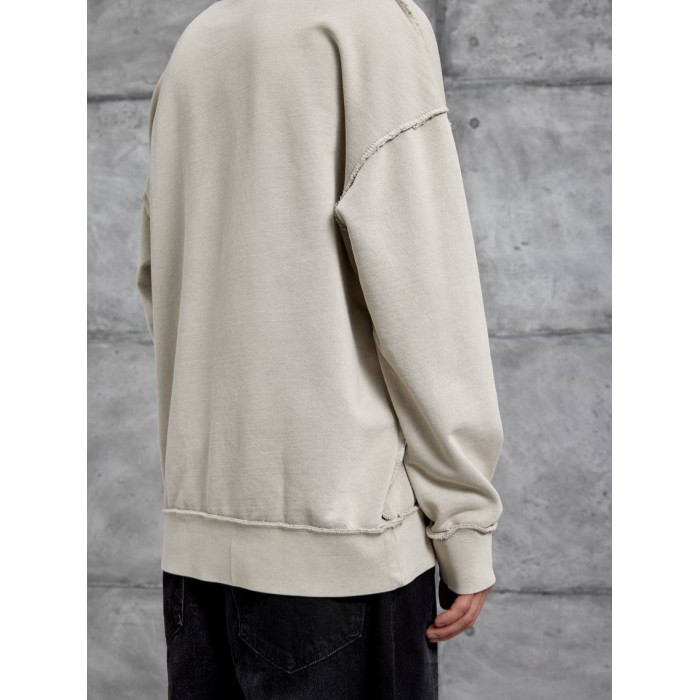 Oversize світшот з імітацією футболки