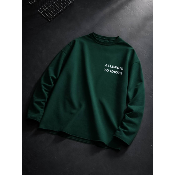 Oversize лонгслів з принтом