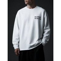 Oversize лонгслів з принтом