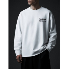 Oversize лонгслів з принтом