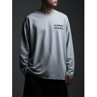 Oversize лонгслів з принтом