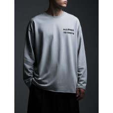 Oversize лонгслів з принтом
