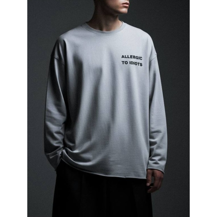Oversize лонгслів з принтом