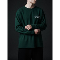 Oversize лонгслів з принтом