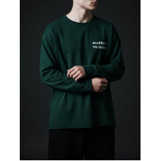 Oversize лонгслів з принтом