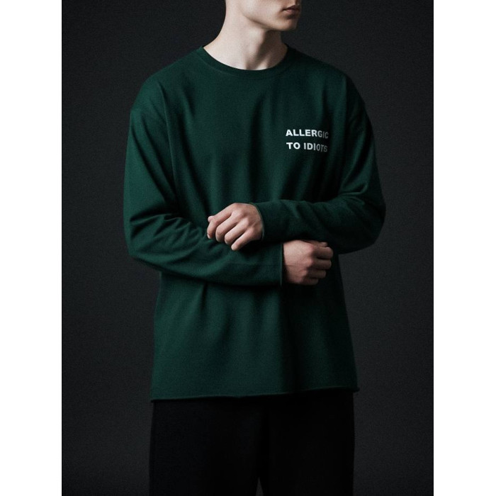 Oversize лонгслів з принтом