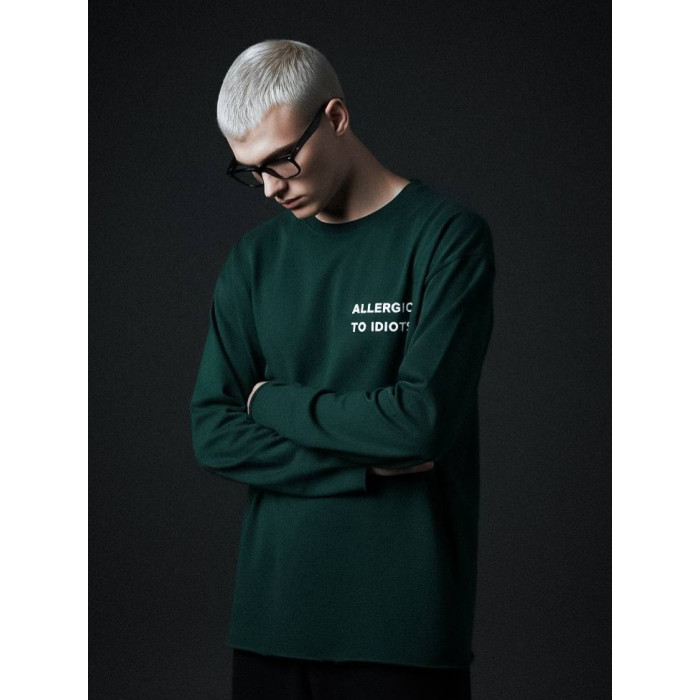 Oversize лонгслів з принтом