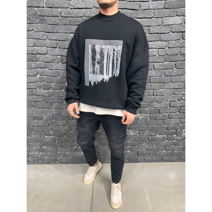 Oversize світшот з принтом