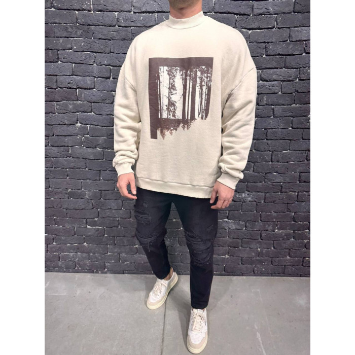 Oversize світшот з принтом