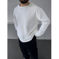 Oversize лонгслів з необробленим низом