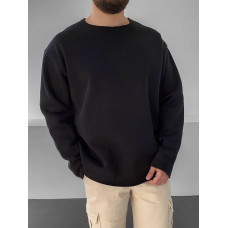 Oversize лонгслів з необробленим низом