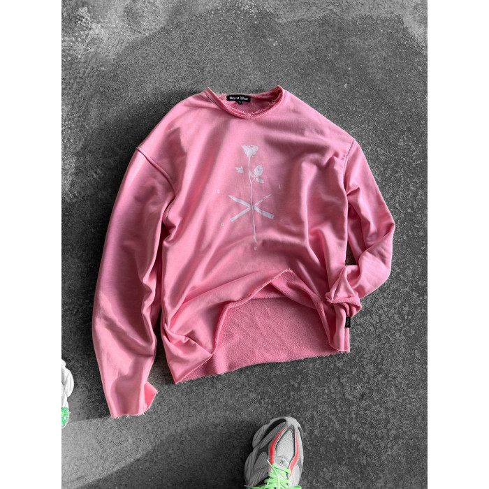 Oversize світшот з необробленим низом