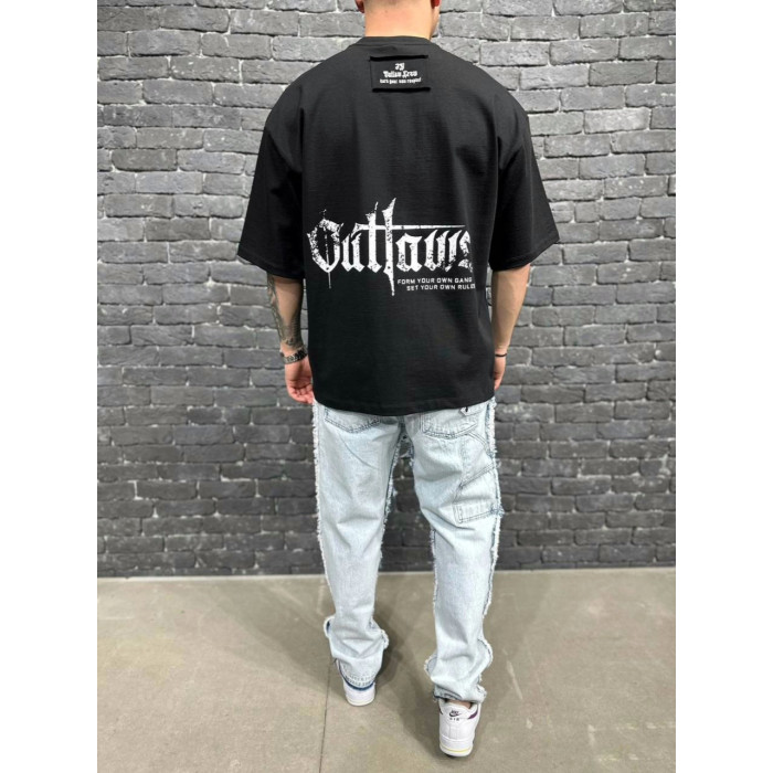 Oversize футболка з принтом