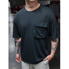 Oversize футболка з кишенею