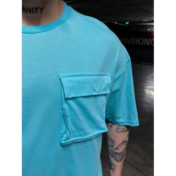 Oversize футболка з кишенею