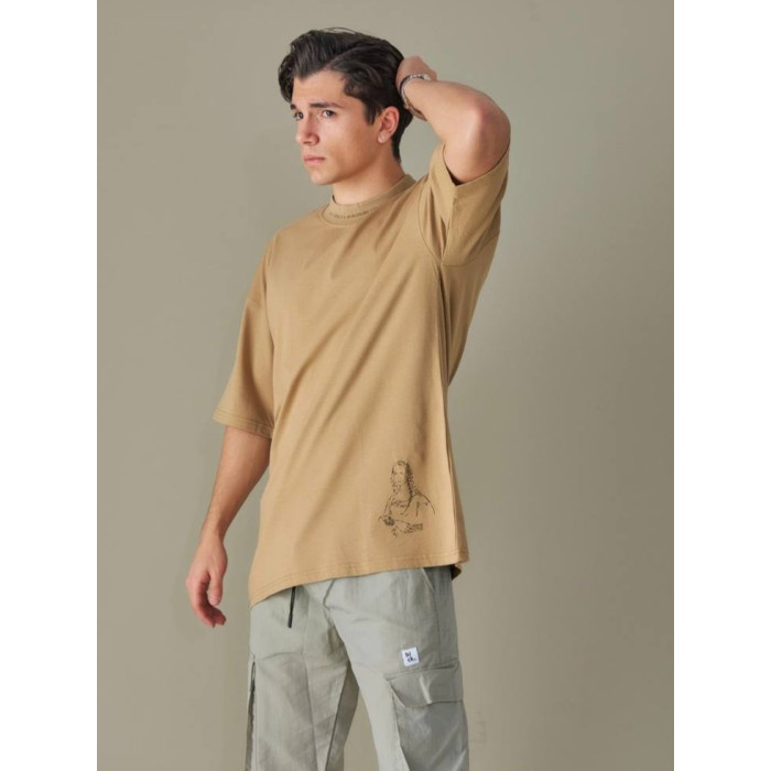 Oversize футболка з принтом