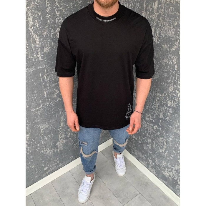 Oversize футболка з принтом