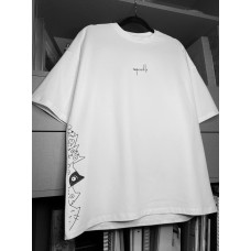 Oversize футболка з принтом
