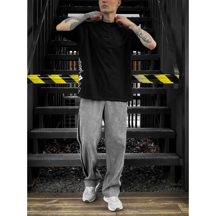 Oversize футболка з принтом