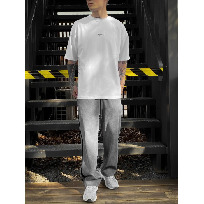 Oversize футболка з принтом