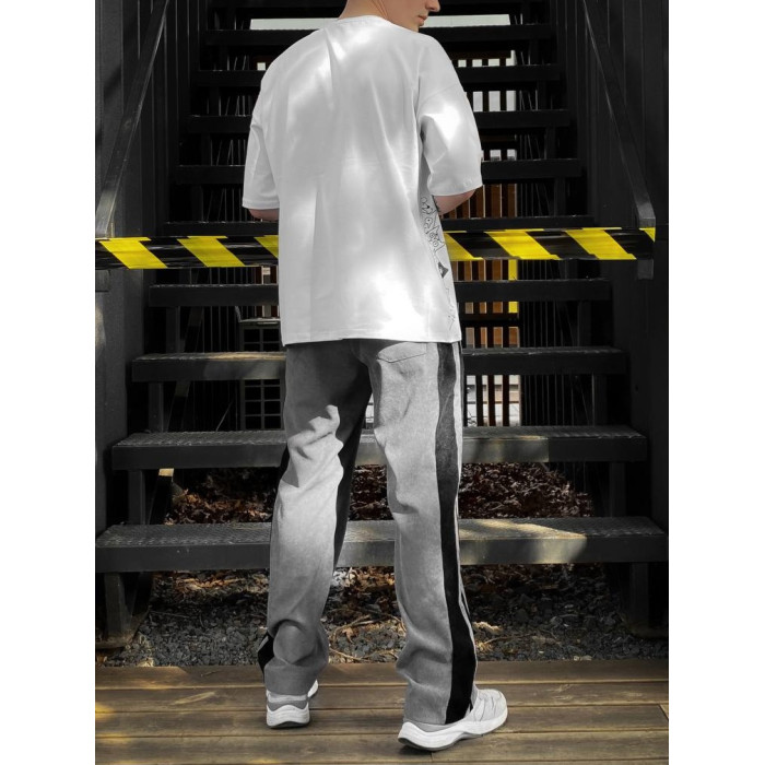 Oversize футболка з принтом