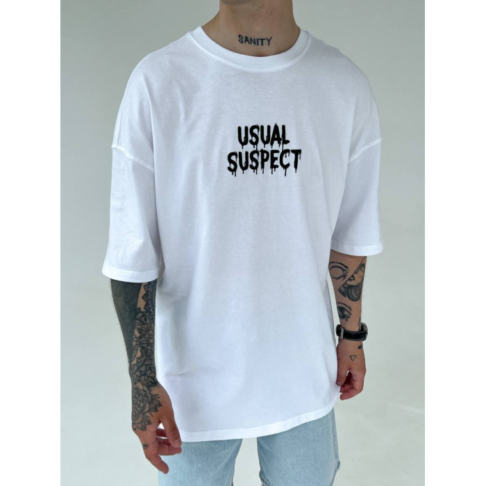 Oversize футболка з принтом