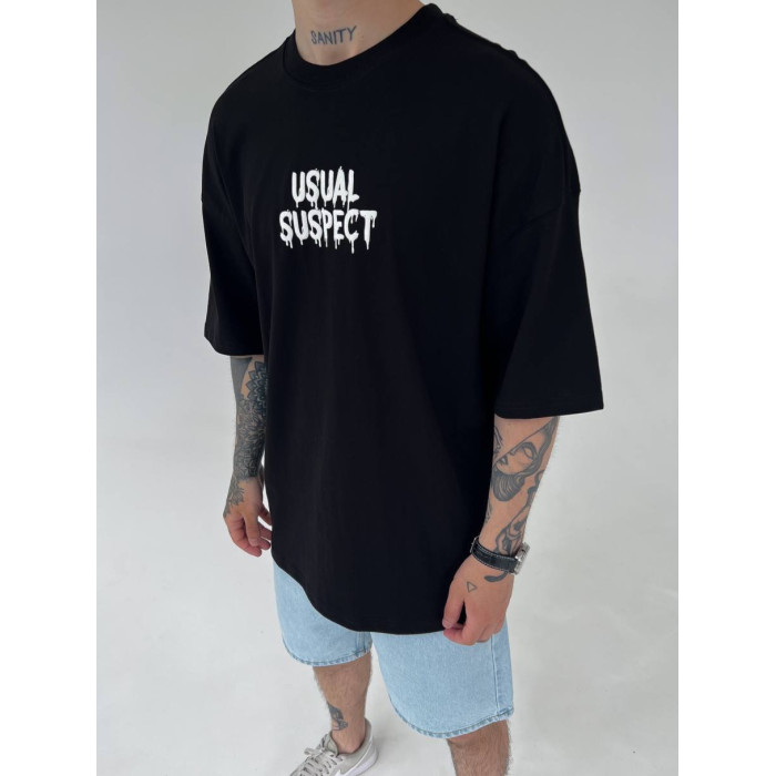 Oversize футболка з принтом