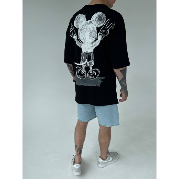 Oversize футболка з принтом