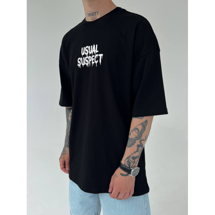 Oversize футболка з принтом