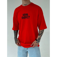 Oversize футболка з принтом