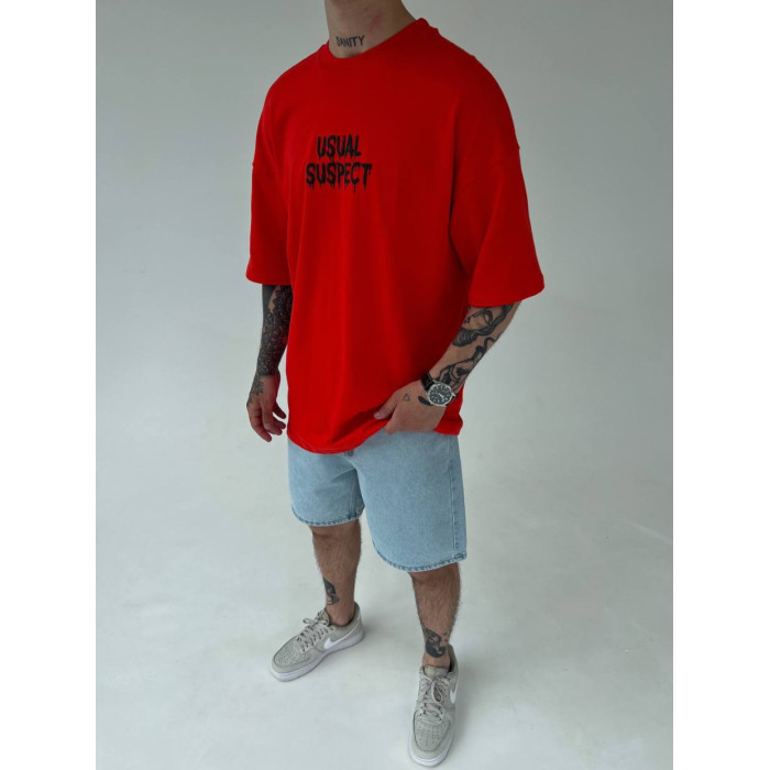 Oversize футболка з принтом