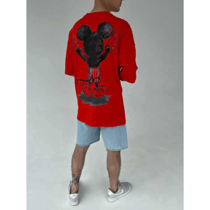 Oversize футболка з принтом