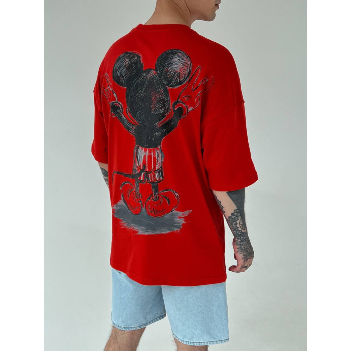 Oversize футболка з принтом