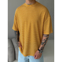 Oversize футболка у смужку