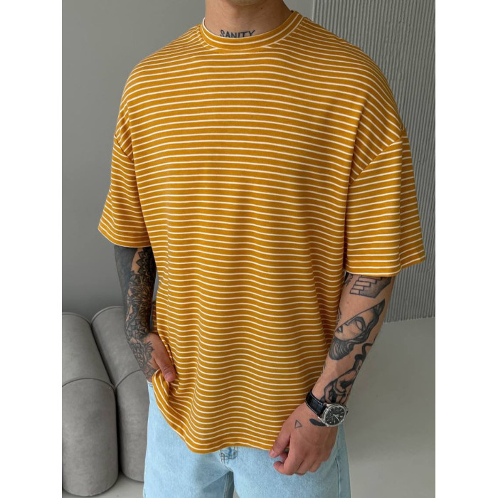 Oversize футболка у смужку