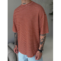 Oversize футболка у смужку
