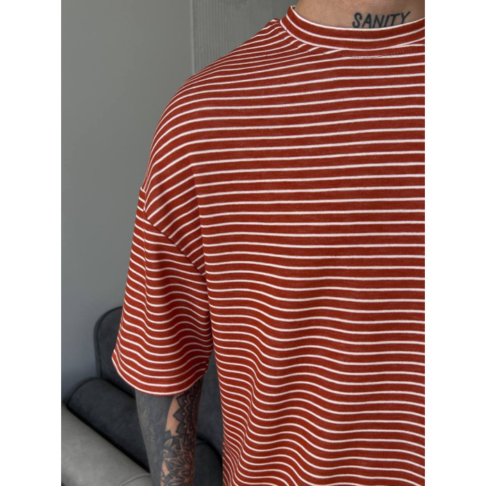 Oversize футболка у смужку