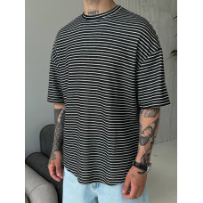 Oversize футболка у смужку