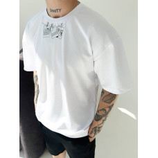 Oversize футболка з принтом