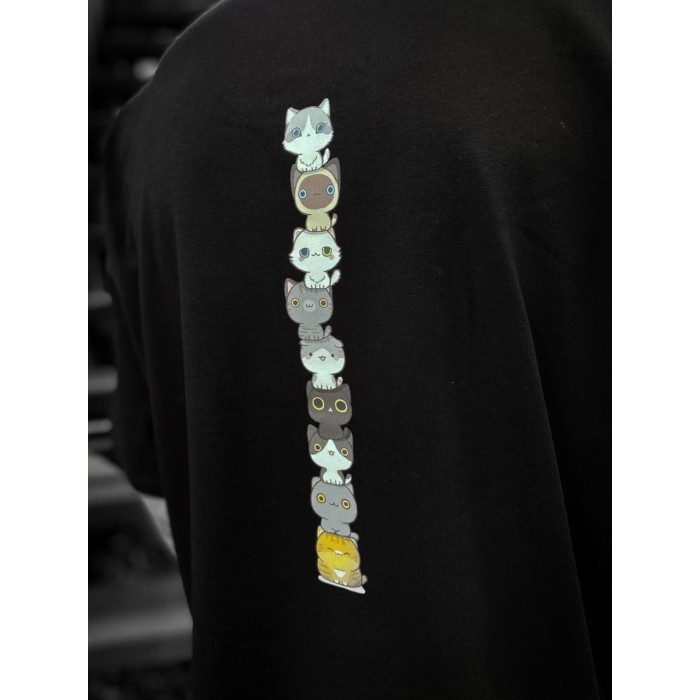 Oversize футболка з принтом