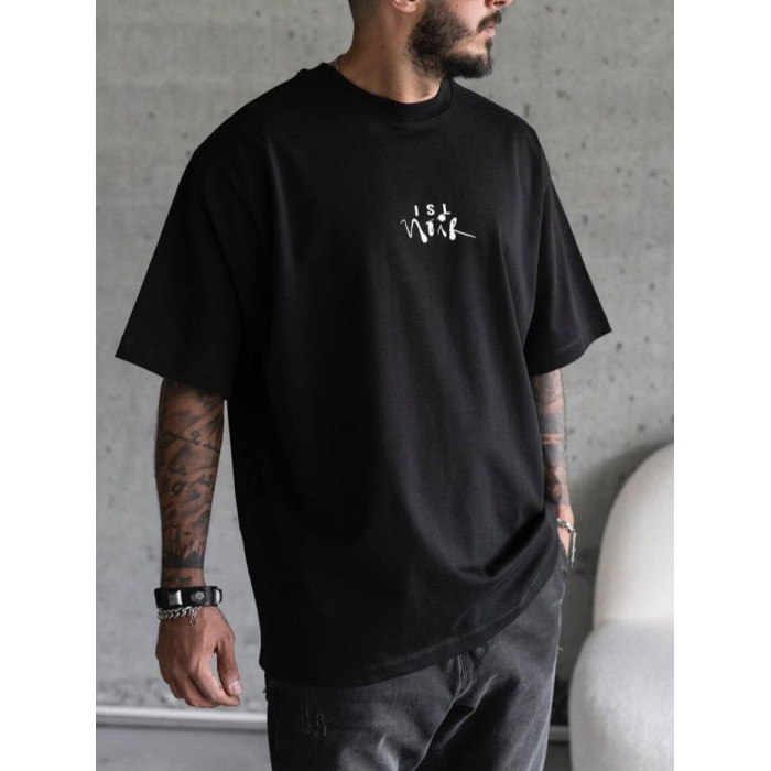 Oversize футболка з принтом