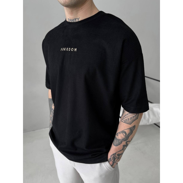 Вельветова oversize футболка