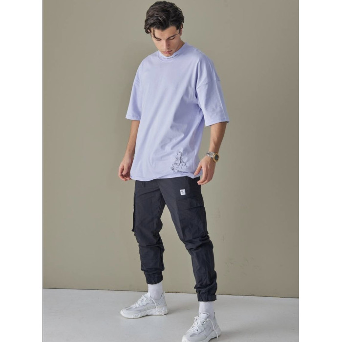 Oversize футболка з принтом